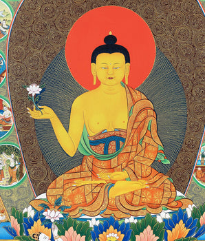 Buddha Shakyamuni Life Story Thangka, High Quality Thangka Print
