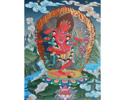 Kurukulla Thangka, Dakini, Traditional Tibetan Painting,