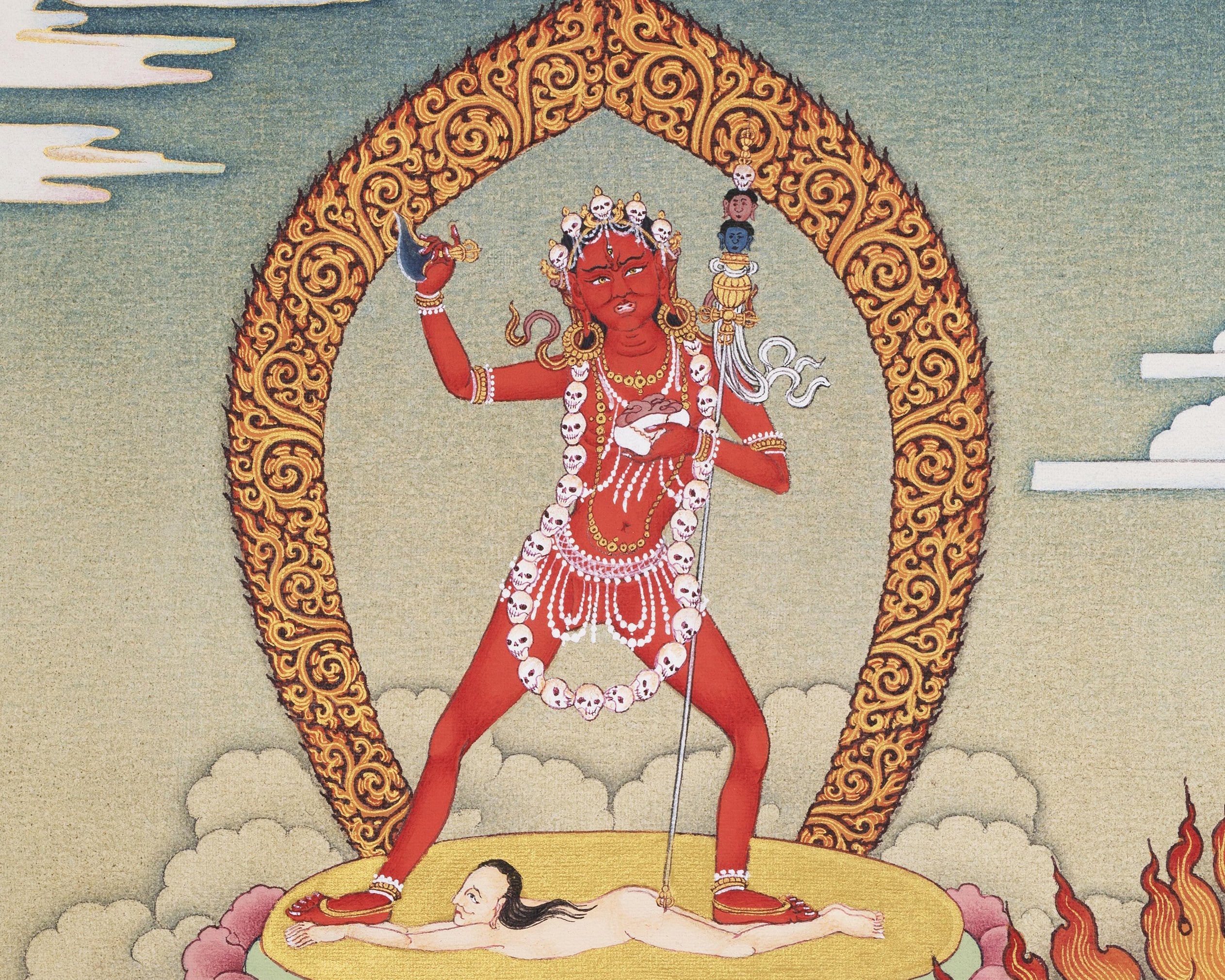 Chakrasamvara Vajravarahi Dakini | Digital Thangka Print