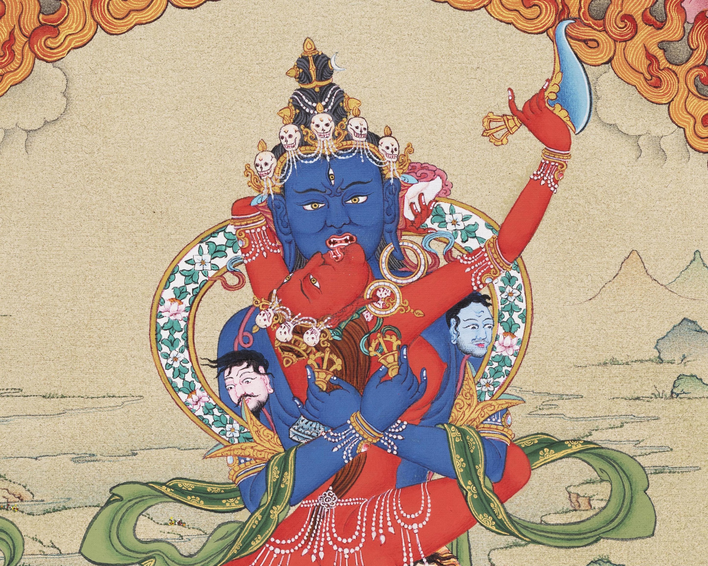 Chakrasamvara Vajravarahi Dakini | Digital Thangka Print