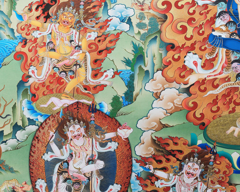 Troma Nagmo Dakini Thangka | High Quality Giclee Canvas Print | Yogini Print