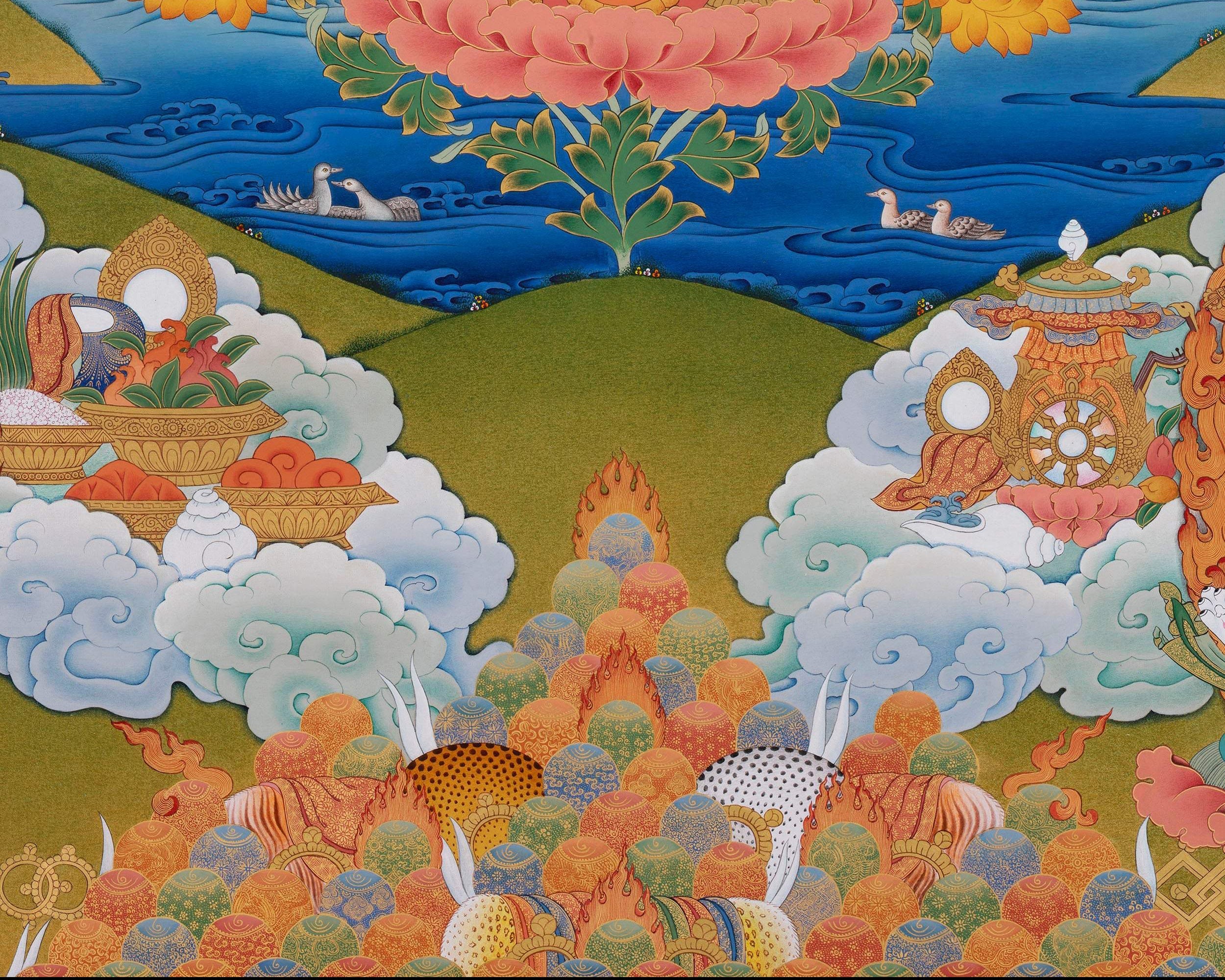Mipham Wangdu Thangka Print | Tibetan Yidam Thangka