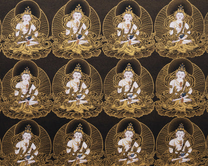 108 Vajrasattva Thangka, Tibetan Vajrayana Painting, Thangka Print