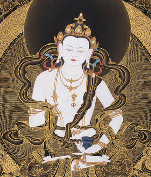 108 Vajrasattva Thangka Print, Tibetan Vajrayana Painting, Thangka Print