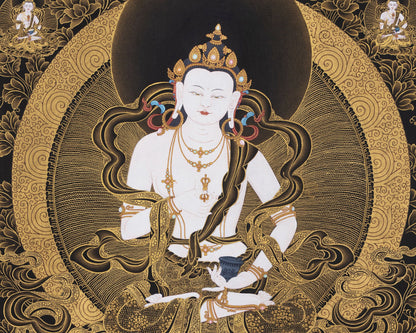 108 Vajrasattva Thangka, Tibetan Vajrayana Painting, Thangka Print