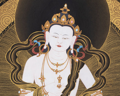 108 Vajrasattva Thangka, Tibetan Vajrayana Painting, Thangka Print