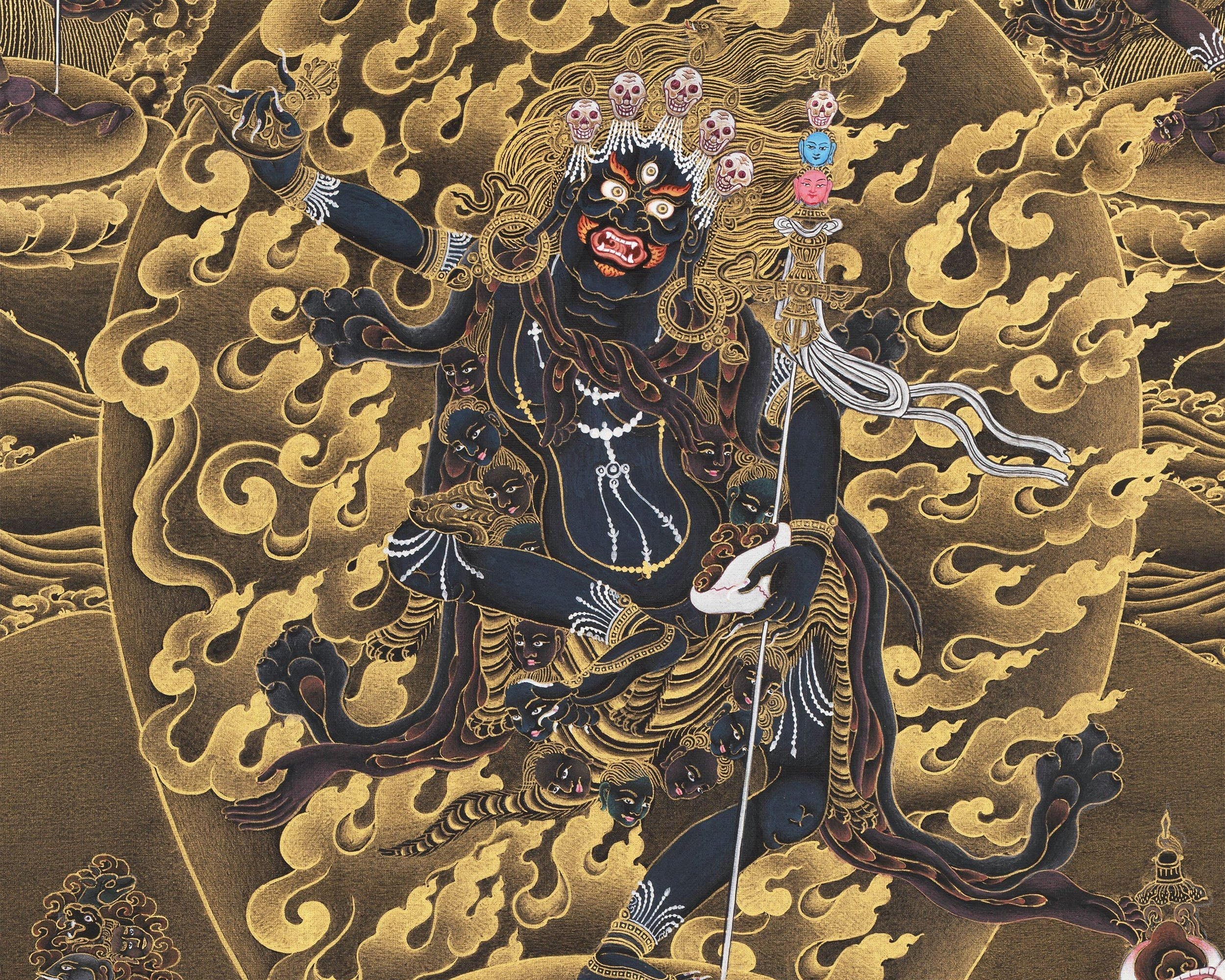 Troma Nagmo Thangka, High Quality Canvas Print, Thangka Print