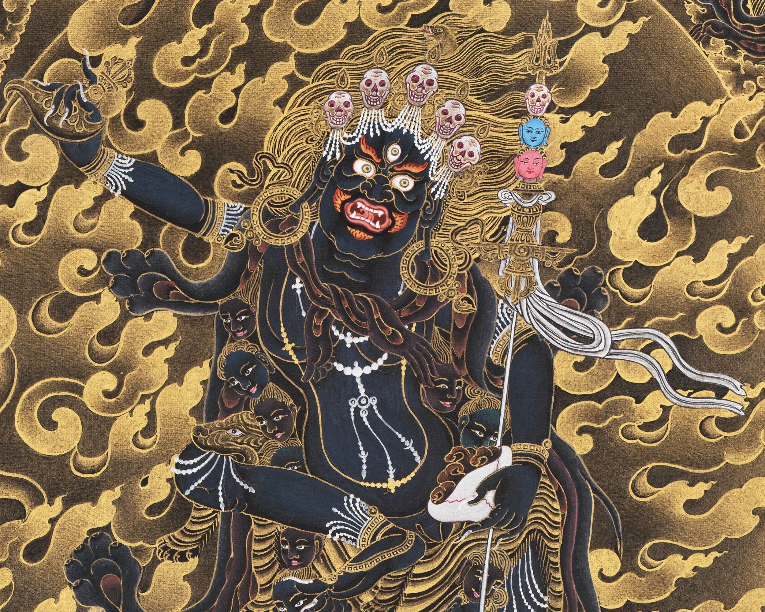 Troma Nagmo Thangka, High Quality Canvas Print, Thangka Print