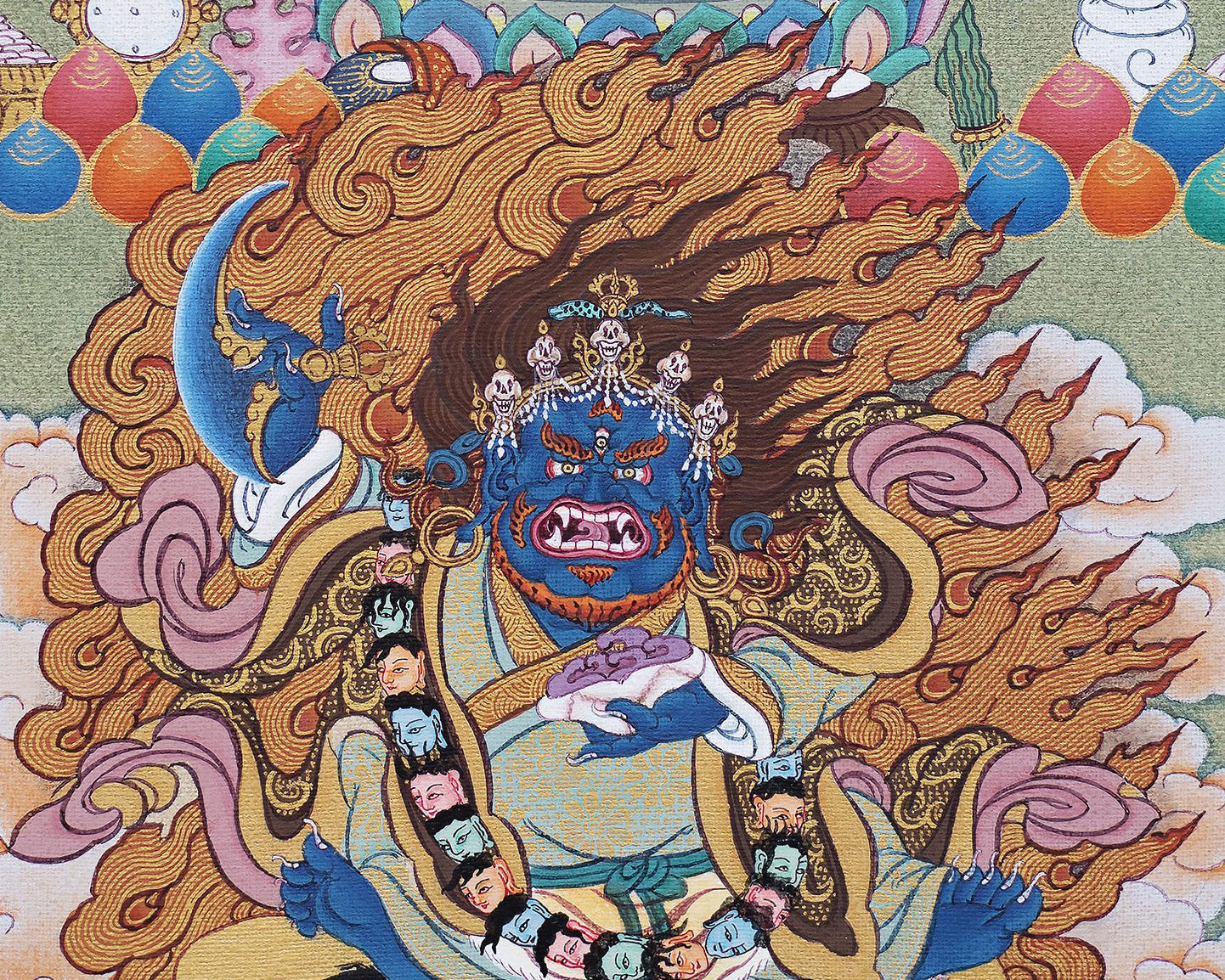 Guru Marpha, Kagyu Masters Thangka Painting, Quality Thangka Print, Tibetan thangka