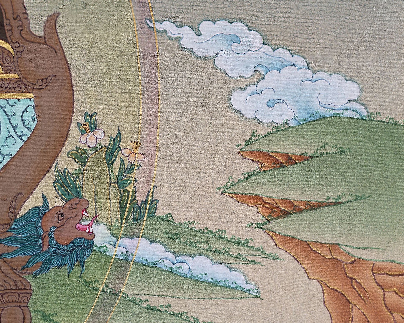 Guru Marpha, Kagyu Masters Thangka Painting, Quality Thangka Print, Tibetan thangka