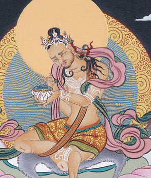 Guru Marpha, Kagyu Masters Thangka Painting, Quality Thangka Print, Tibetan thangka