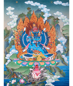 Yamantaka Thangka, Yama, Tibetan Thangka Painting