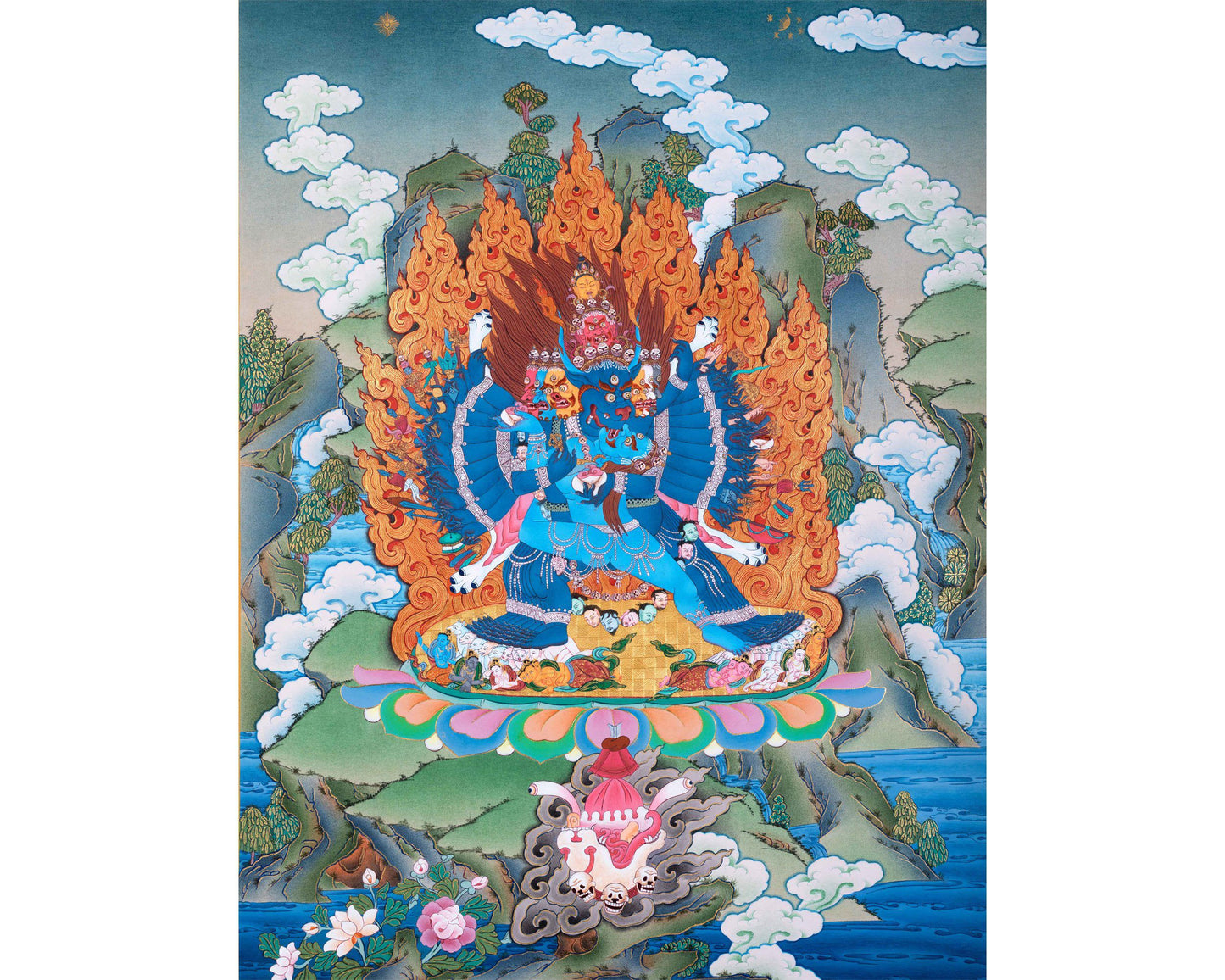 Yamantaka Thangka, Yama, Tibetan Thangka Painting