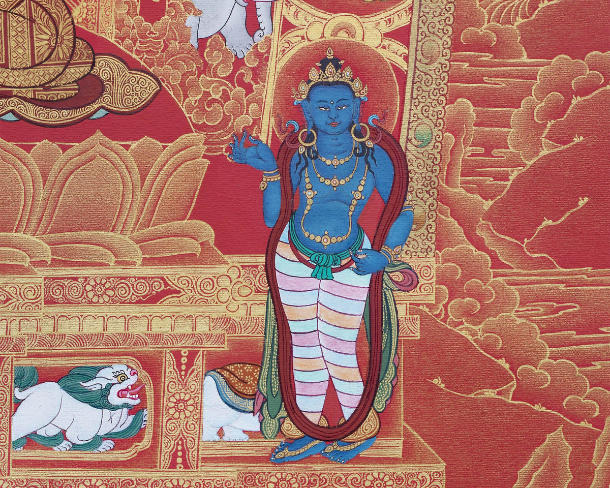 12 Deeds Of Shakyamuni Buddha, Thangka Print, Digital print