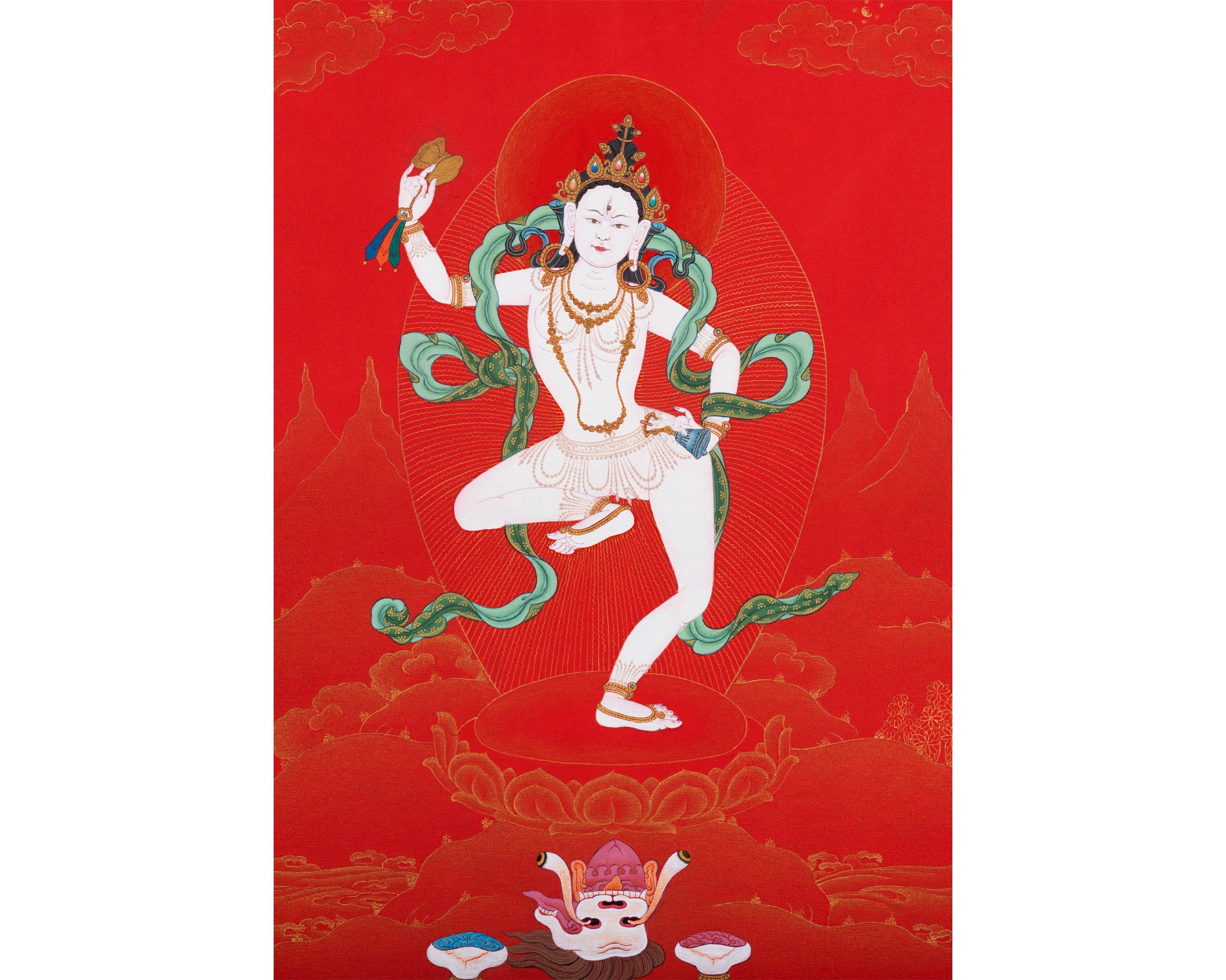 Machig Labdron Thangka | Tibetan Thangka Painting | Buddhist Art