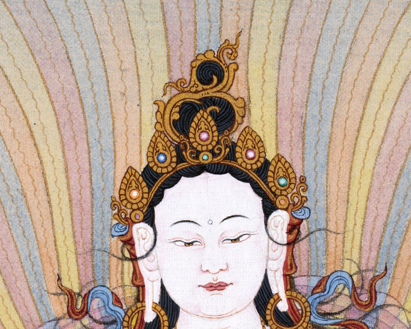 Yeshe Tsogyal Thangka, Tibetan Thangka Painting, Dakini