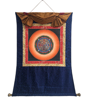 Kalachakra Mandala With Lotus | Tibetan Art | Thangka Painting