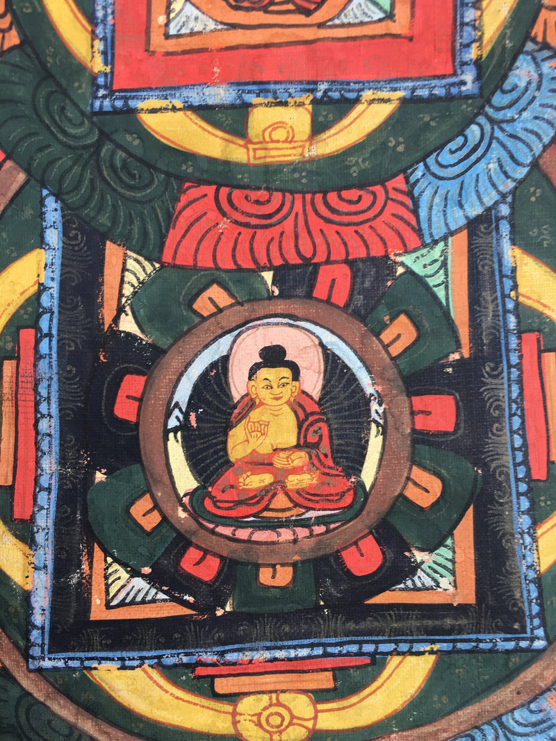 Vintage Mandala Thangka | Wall Decor