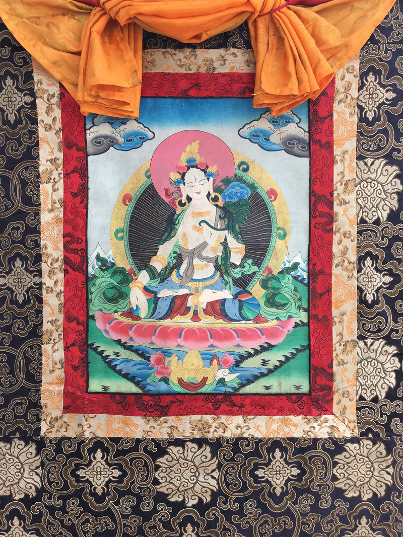 Spiritual White Tara  | Wall Hanging Painting And Decoration