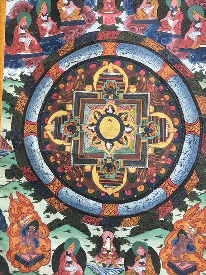 Buddhist Mandala | Tibetan Monks , Dakini , Mahakala and  Dharmapala