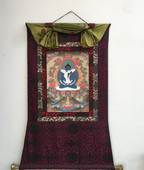 Samantabhara Buddha Thangka | Traditional Buddhist Art | Tibetan Hand Painting