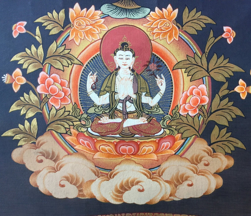Lokeshvara Mandala Thangka  | Mandala Thangka Wall Art