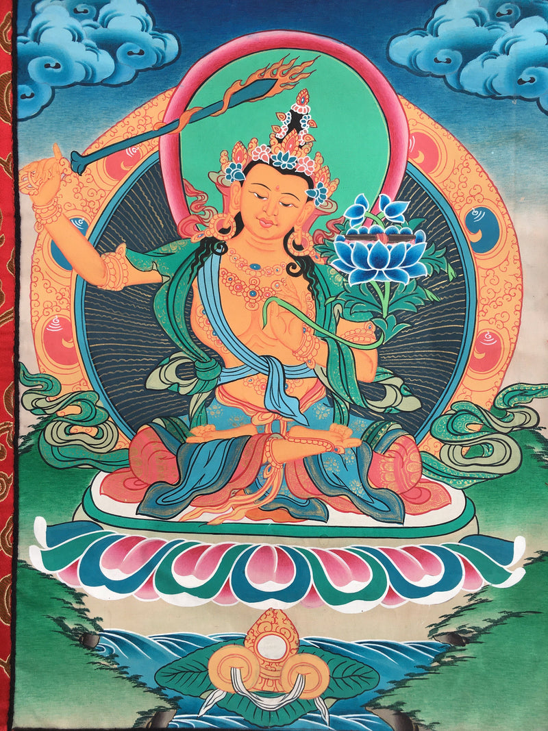 Buddhist Manjushri Thangka | Buddhist Thangka