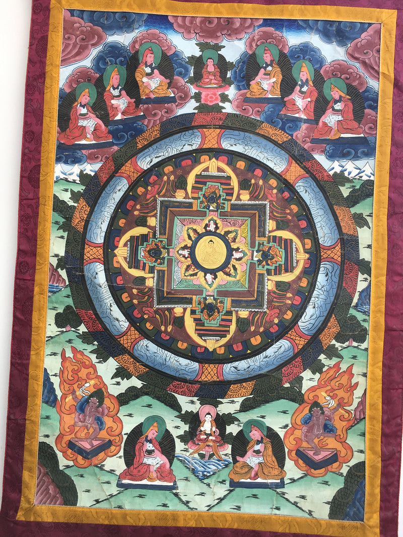 Buddhist Mandala | Tibetan Monks , Dakini , Mahakala and  Dharmapala