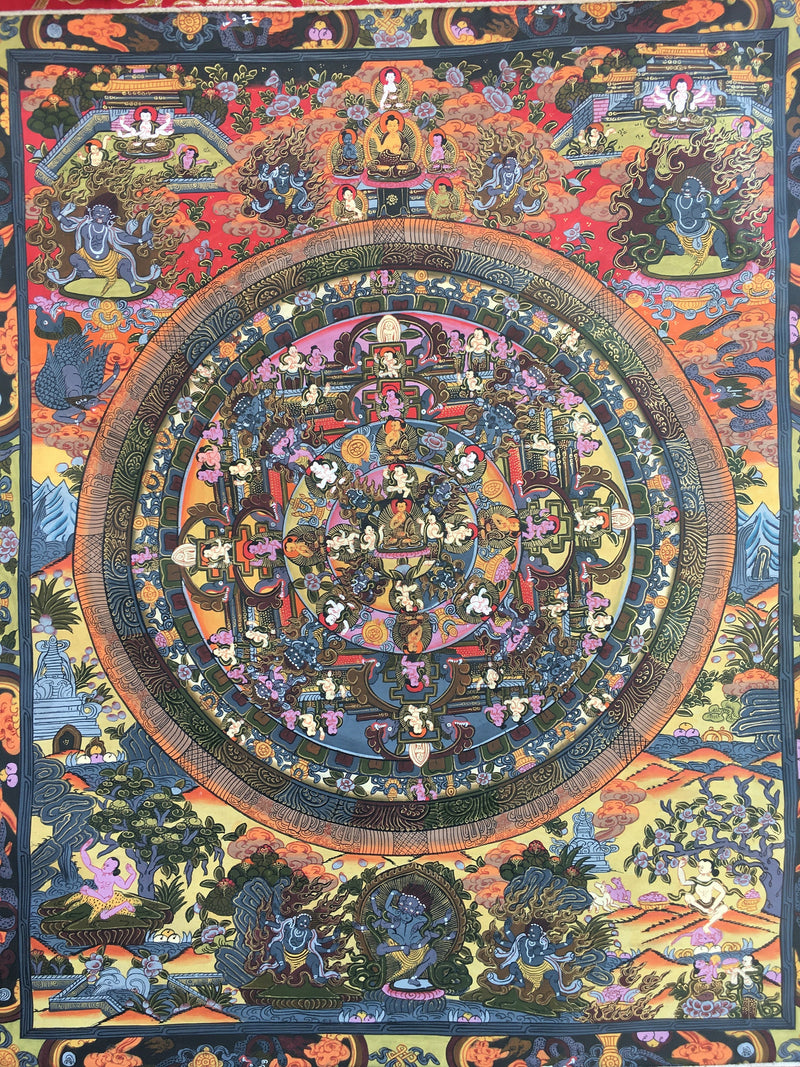 Buddha Mandala Thangka Painting Wall Hanging | Himalayan Art