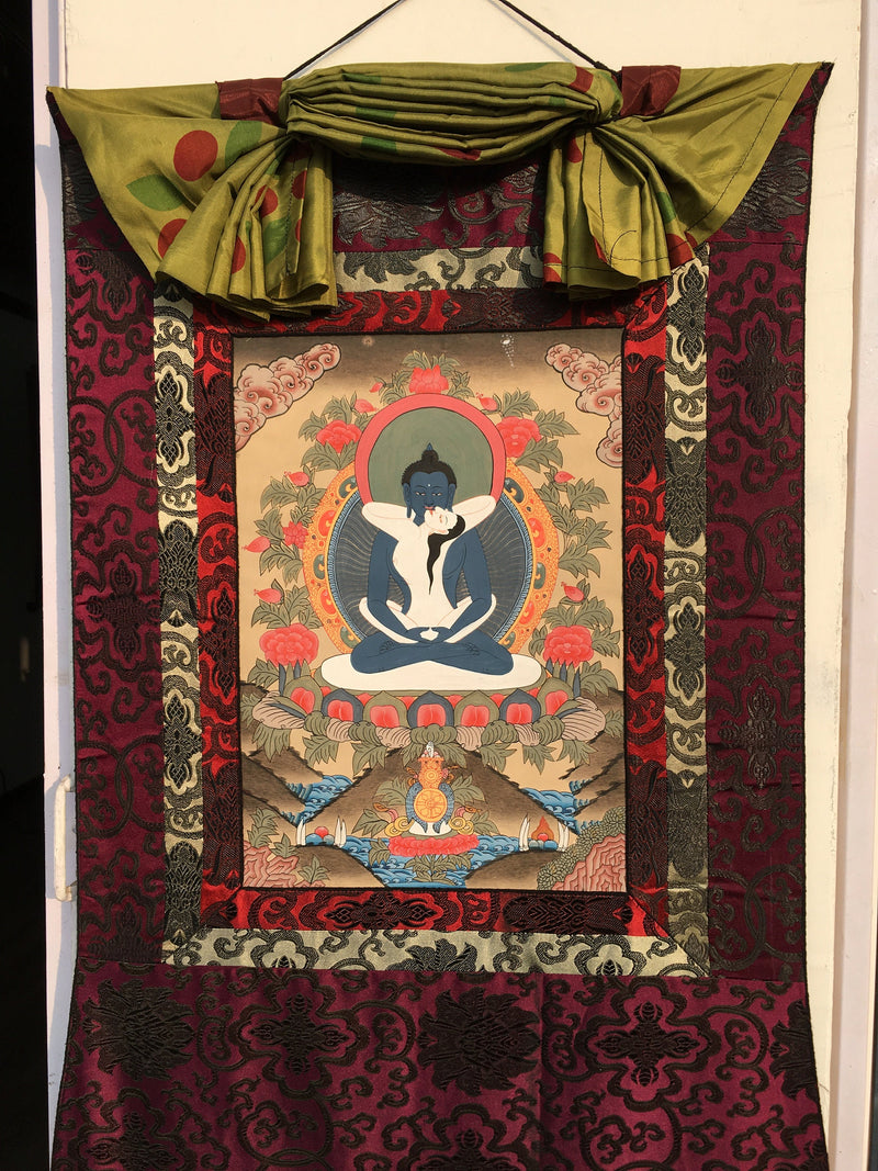 Samantabhara Buddha Thangka | Traditional Buddhist Art | Tibetan Hand Painting