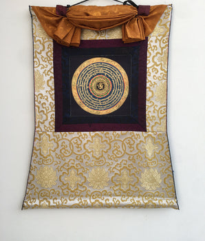 Mounted Mandala Thangka | Religious Handpainted Art | Wall Decoration