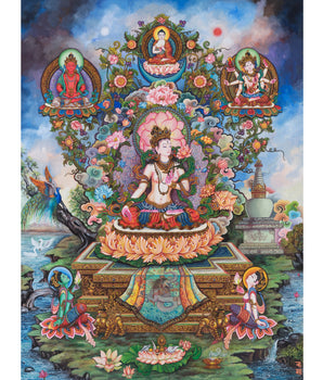 Bodhisattva White Tara | Nevari Art Style