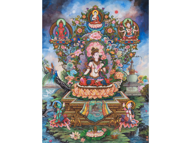 Bodhisattva White Tara | Nevari Art Style