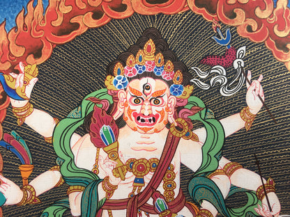 White Mahakala | Wall Decoration Painting