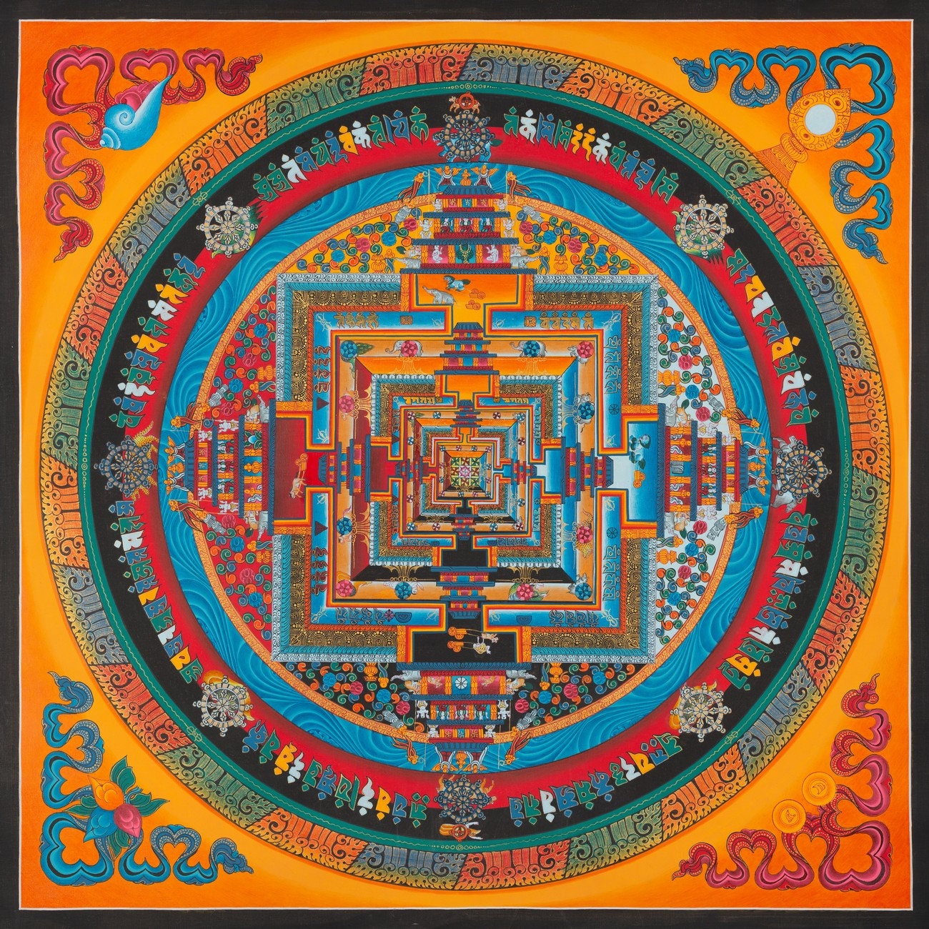 Kalachakra Mandala Thangka | Buddhist Art