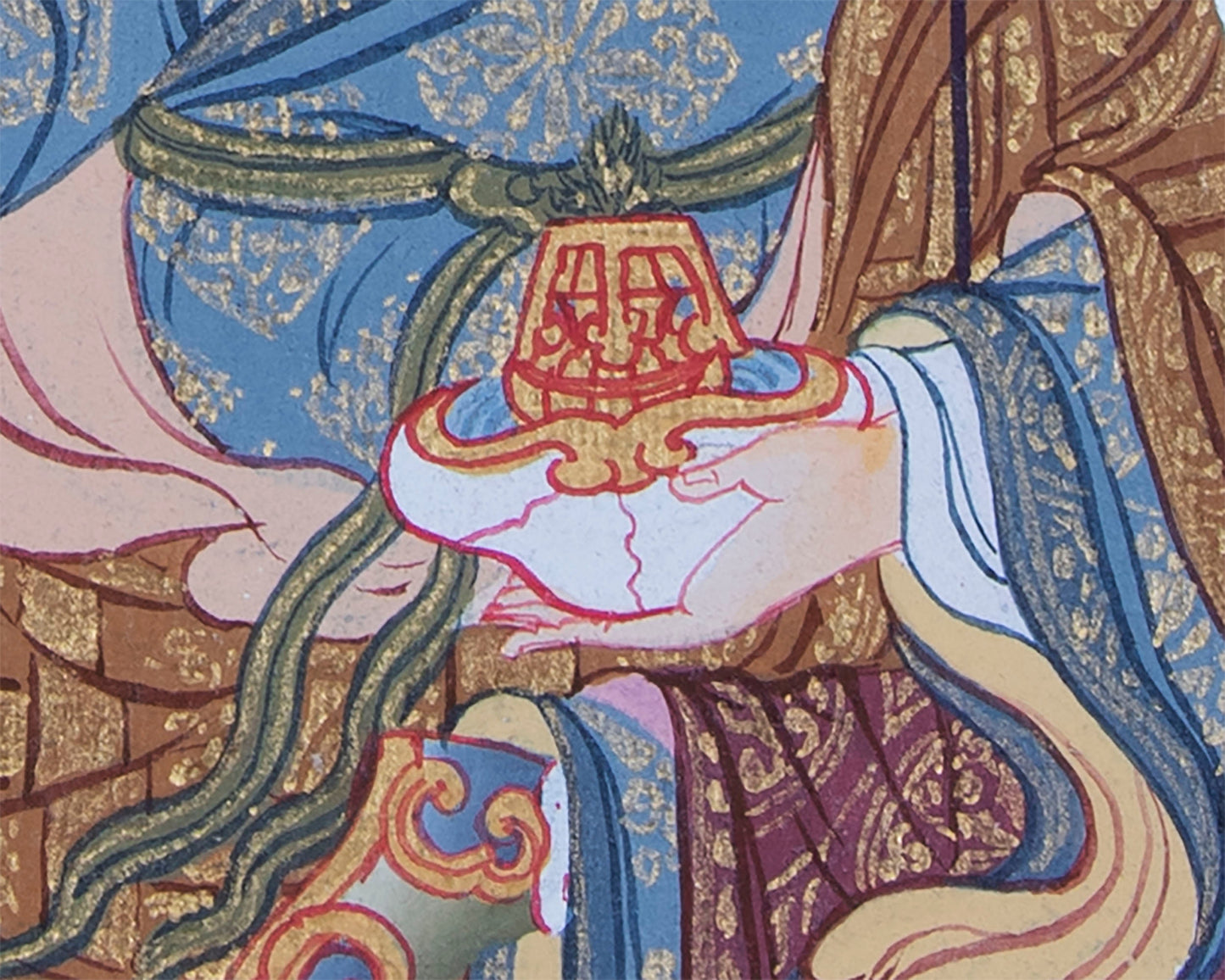 Mandala With Guru Padmasambhava Residing | Images of Guru Rinpoche