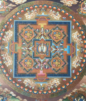 Lokeshvara Mandala Thangka  | Mandala Thangka Wall Art