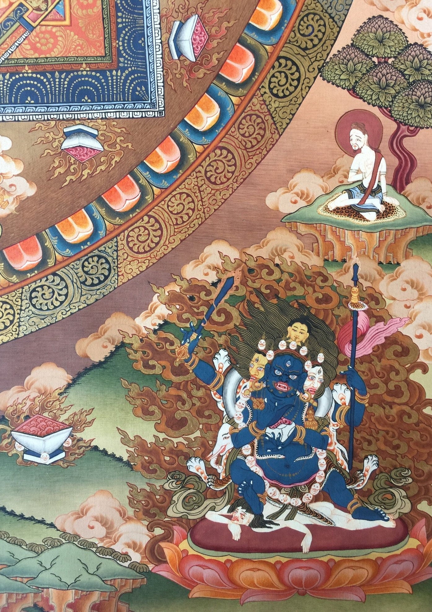 Lokeshvara Mandala Thangka  | Mandala Thangka Wall Art