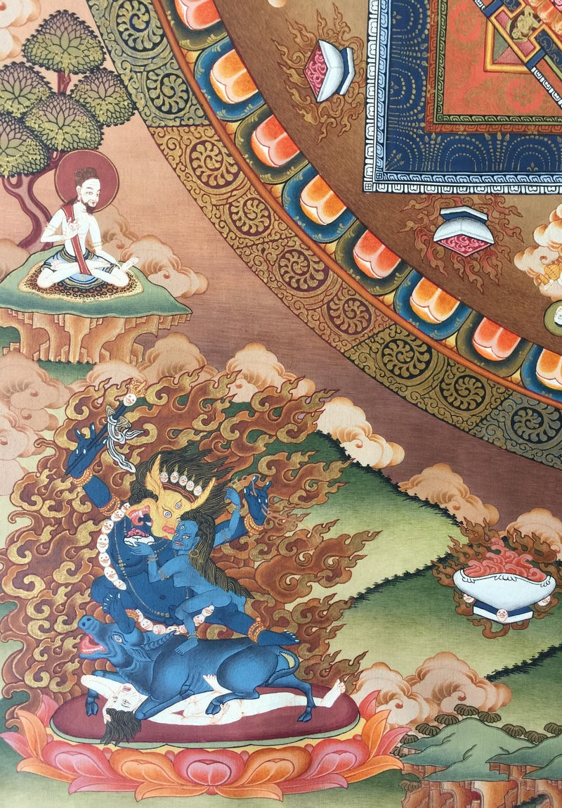 Lokeshvara Mandala Thangka  | Mandala Thangka Wall Art