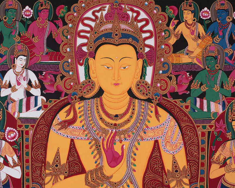 Colorful Buddha Thangka | Wall Hanging Yoga Meditation