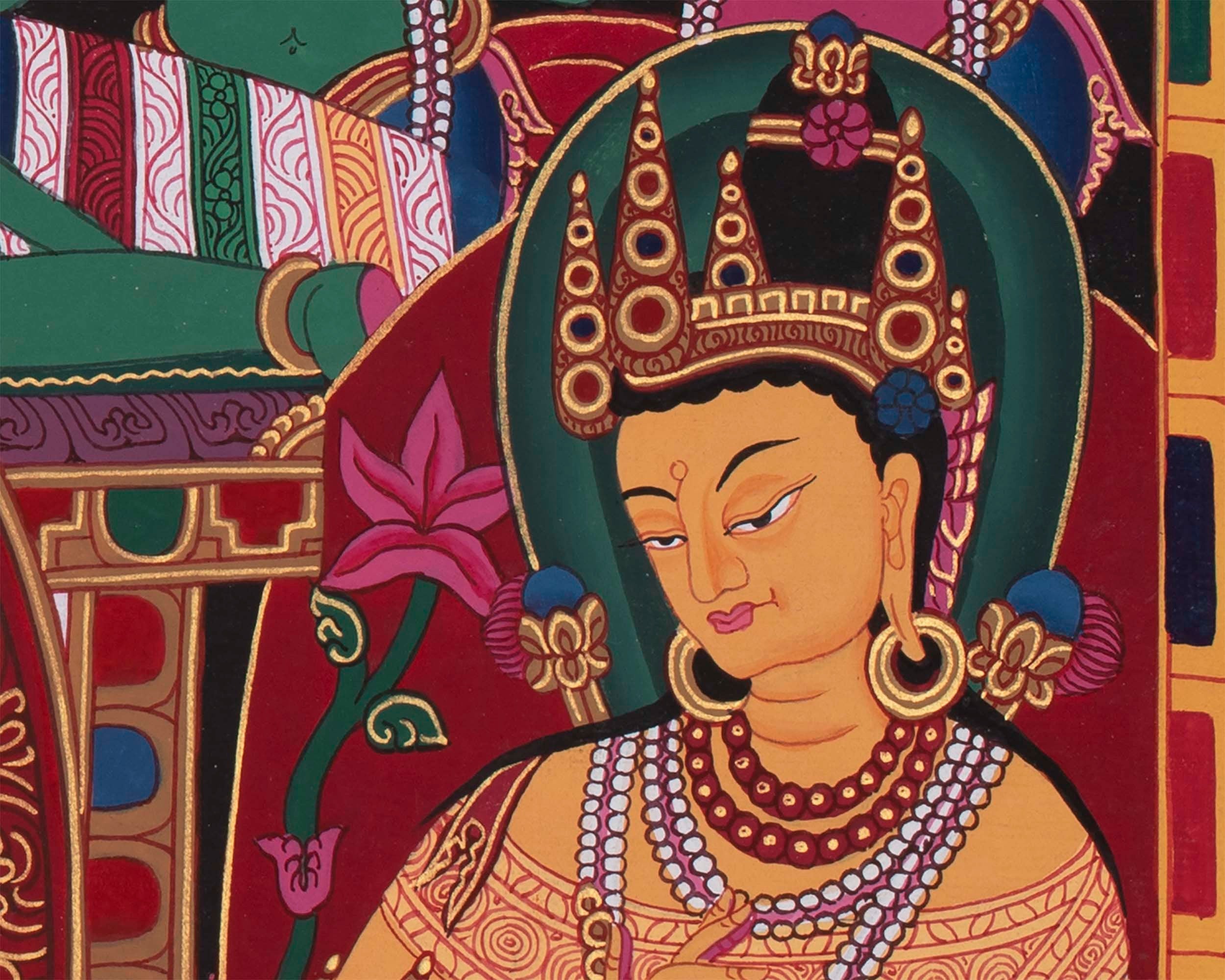 Colorful Buddha Thangka | Wall Hanging Yoga Meditation