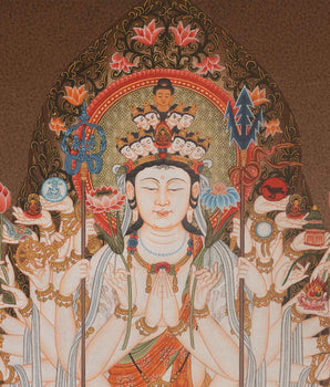 Senju Kannon Bosatsu | Forty-Two Armed Avalokiteshvara Japanese Art Painting
