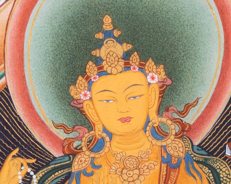Amoghpasa Thangka | Tibetan Buddhist Handpainted Art | Wall Decor