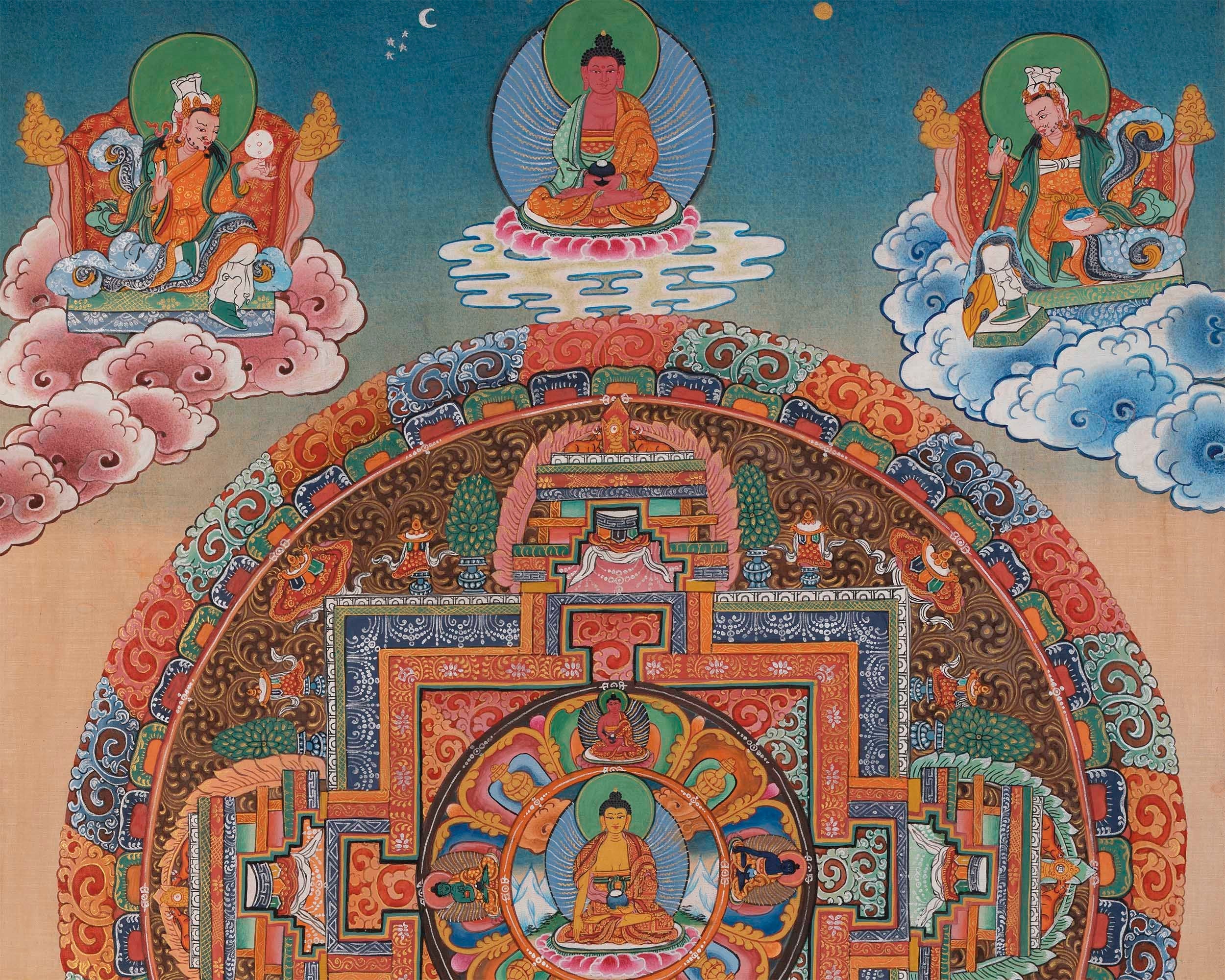 Colorful Mandala Thangka | Unique Tibetan Thanka