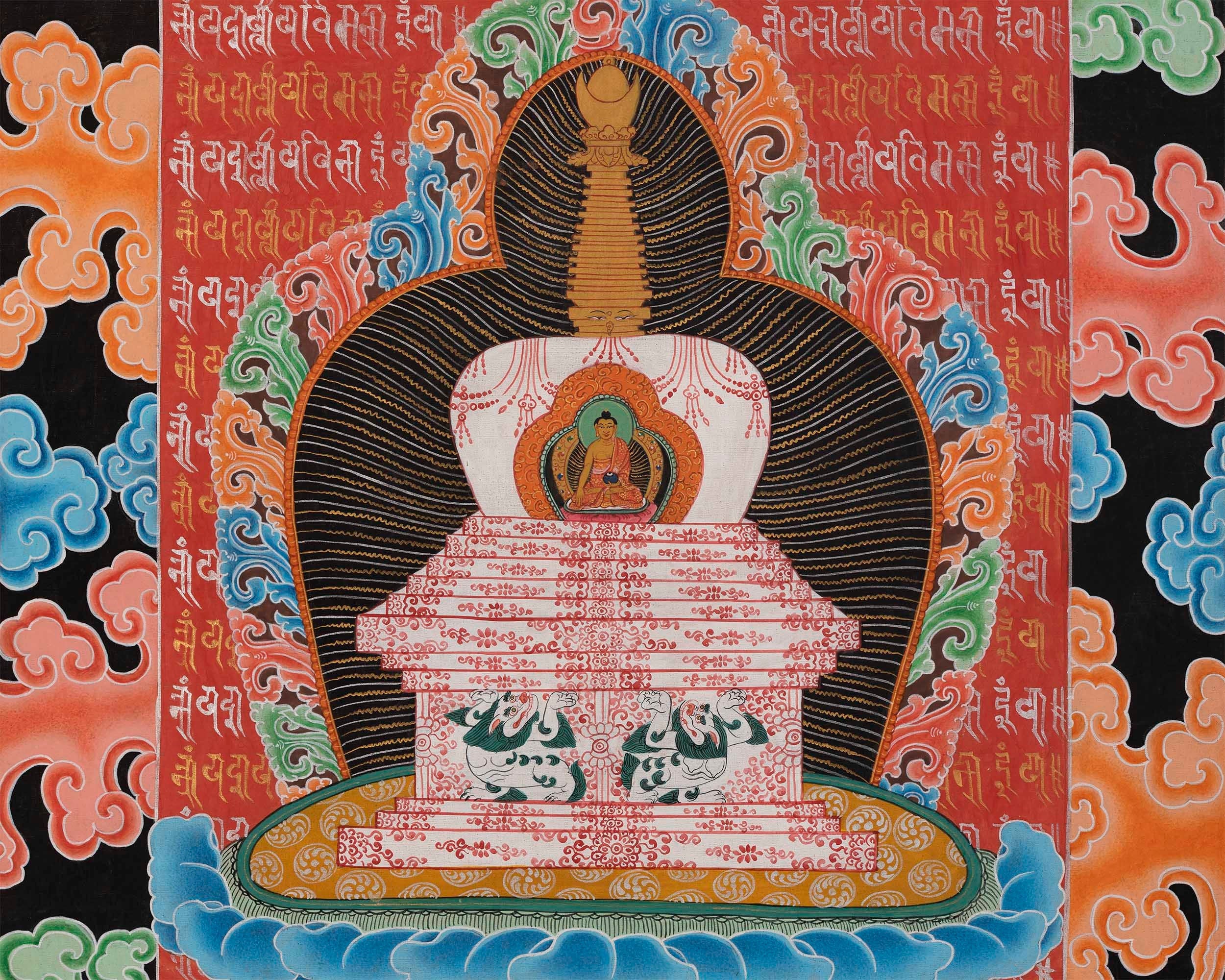 Colorful Mandala Thangka | Unique Tibetan Thanka