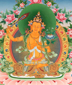 Arya Boddhisattva Manjushri Thangka | Wrathful Deity