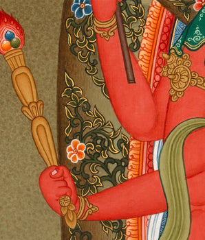 Rare Japanese Bodhisattva Thangka | Wall Decoration Painting