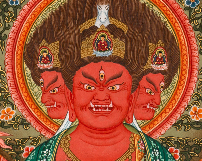 Rare Japanese Bodhisattva Thangka | Wall Decoration Painting