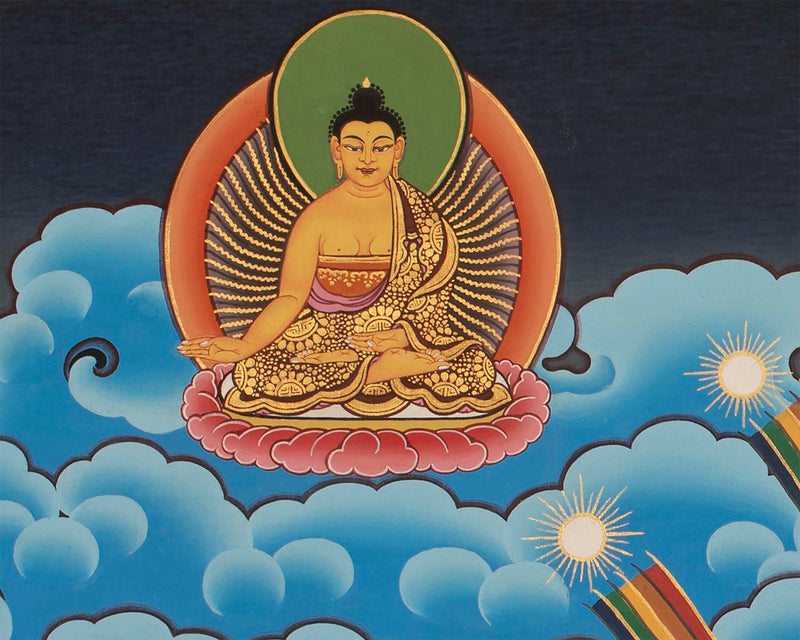 Chenresig Thangka | Buddhist Thangka Painting For Mediation | Religious Wall Decor