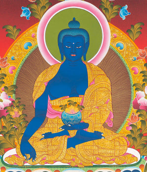 Medicine Buddha Thangka | Healing Buddha